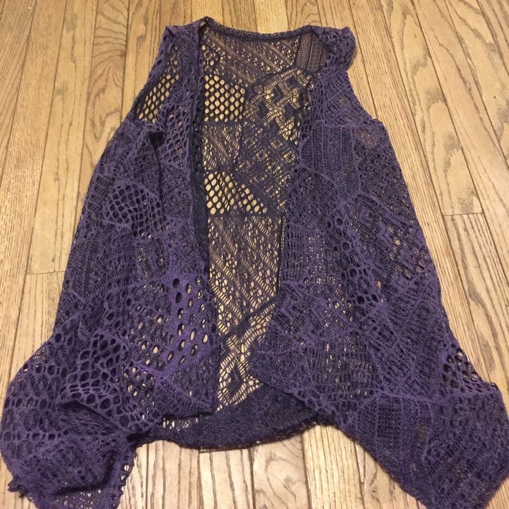 Cardigan no sleeves